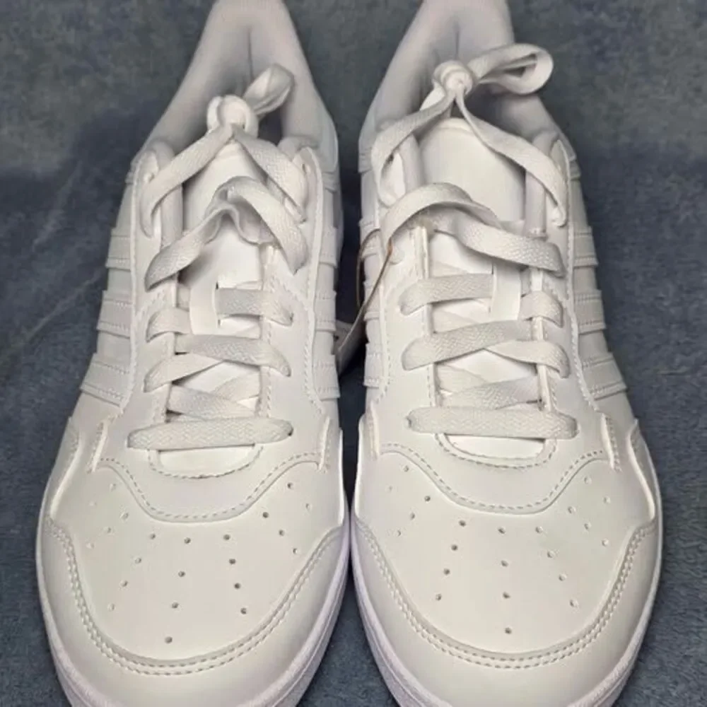 Adidas Hoops 4.0 White Sneakers Men Size 8.5 Women Size 9.5